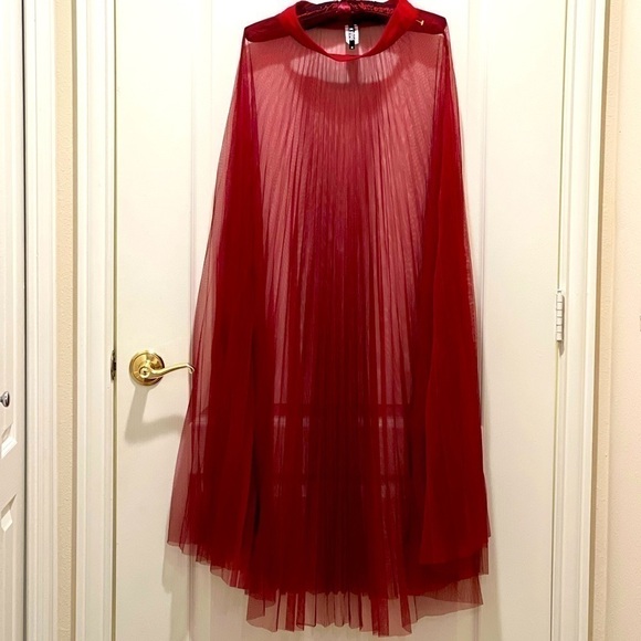 K TOO Dresses & Skirts - K TOO burgundy maxi skirt size: small